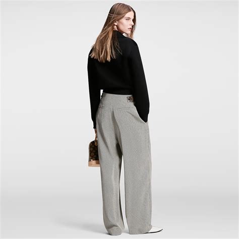 Zigzag Fitted High Waist Pants 